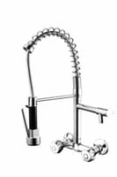 خلاط مطبخ جداري سحب سستة مودرن فضي 16147-NE