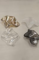 ثريا ورقة الصدف الزجاجية الأنيقة عدة مقاسات