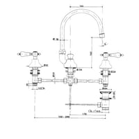 خلاط مغسلة جي اس رقبة طويل 1736C