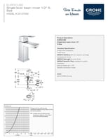 خلاط مغسلة يورو كيوب S جروهي