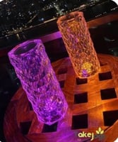 اباجورة كريستال ثلاث الوان