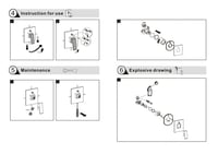 وجه خلاط دش خطين مربع ذهبي 38 مخفي BRONZO