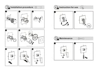 وجه خلاط دش مخفي خط واحد أسود مربع برونزو BRONZO