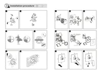 وجه خلاط دفن خطين كروم مربع ماركة برونزو / BRONZO...