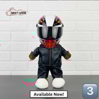 خوذة و دمية للدراجة النارية