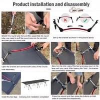 سرير نوم للتخييم والرحلات قابل للطي