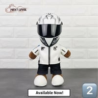 خوذة و دمية للدراجة النارية