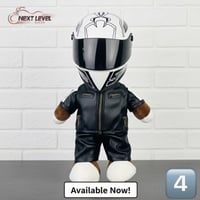 خوذة و دمية للدراجة النارية