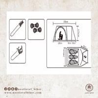 خيمة 3-4 أشخاص مع منطقة المعيشة والنوم المنفصلة