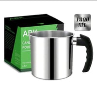 وعاء مخصص لتذويب الشموع يد مقاومة للحرارة سعة 1.3L