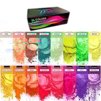 مجموعة ألوان مايكا 24 لون سعة 10 جرام