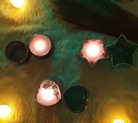 عبوة شمع فاخرة زجاج شكل نجمة 150 مل