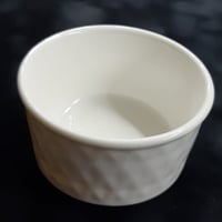 وعاء سيراميك أبيض عدد 5 قطع 100 مل