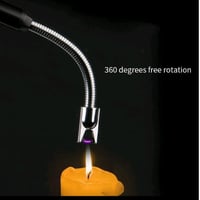 ولاعة شموع الكترونية قابلة للشحن 360 درجة