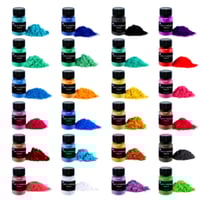 مجموعة ألوان مايكا 24 لون سعة 10 جرام