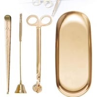 طقم العناية بالشموع - لون ذهبي