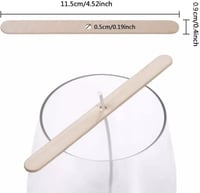 حامل وتوسيط فتيل خشب 10 قطعة