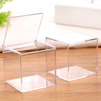 12 علبة أكريليك توزيعات شموع مني باببلز مقاسات متع...