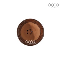 راس شيشه فخار عادي وسط ورنيش