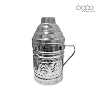 طربوش راس شيشة وسط فضي