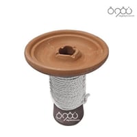 راس شيشه فخار واسع ابيض