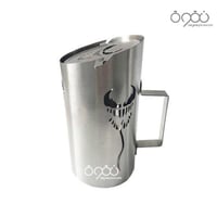 طربوش راس شيشة ستيل ثقيل بغطاء متحرك