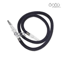 لي شيشة قماش اسود بمبسم قصير