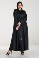 عباية كلوش منسوجة من قماش التفته اللمعه مع طرحتها