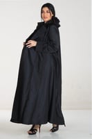 عباية كلوش منسوجة من قماش التفته اللمعه مع طرحتها