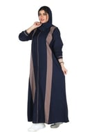 عباية رياضية ملونة من قماش الكريب الفاخر مع طرحه م...