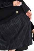 عباية شتوية سوداء من قماش الشامواه وتدخيله تفته مق...