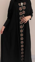 شادن زهر عبايه بنقش وسط كم استرش قماش ملكي