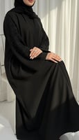 عباية فخمة شك يدوي أسود