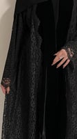 عبايه انوثه شتوي دانتيل ومخمل