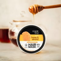 اورجانيك شوب قناع العسل واللوز لشعر صحي وقوي 250 م...