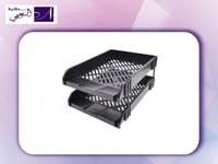 سلة ترتيب مستلزمات أوراق المكتب بعدد 2 أرفف من لين...