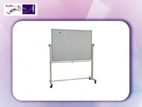 سبورة بيضاء مغناطيسية جانبين مع حامل ،60 سم90 سم