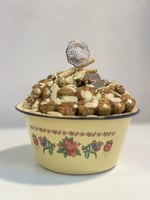 قدر شعبي فيها كيلو حول 60حبه سكري مكشوف محشي دايجس...