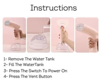 كاوية بخار يدوية من جي في سي برو, 1640 واط ,380 مل...