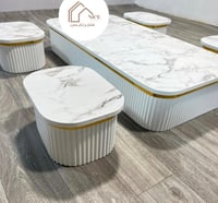 طقم طاولات مع 4 حبات خدمة