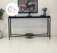 مدخل حديد زجاج أسود