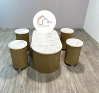 طقم طاولات مع 4 حبات خدمة