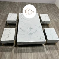 طقم طاولة ارضي مع 4 حبات خدمة