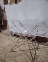 طاولات تقديم قطعتين مع الاكريلك