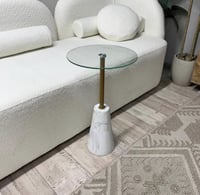 طاوله خدمه زجاج شفاف يقاعده