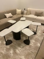 طقم طاولات مع 6 حبات خدمة