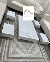 طقم طاولات ارضيه بديل رخام