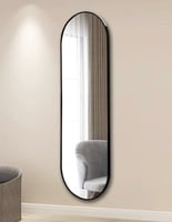 مرايه جدارية بإطار أسود