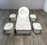 طقم طاولات مع 4 حبات خدمة