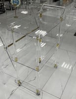 عربة تقديم اكريلك